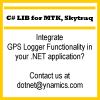 Library for Mediatek and Skytraq GPS (C# .NET)